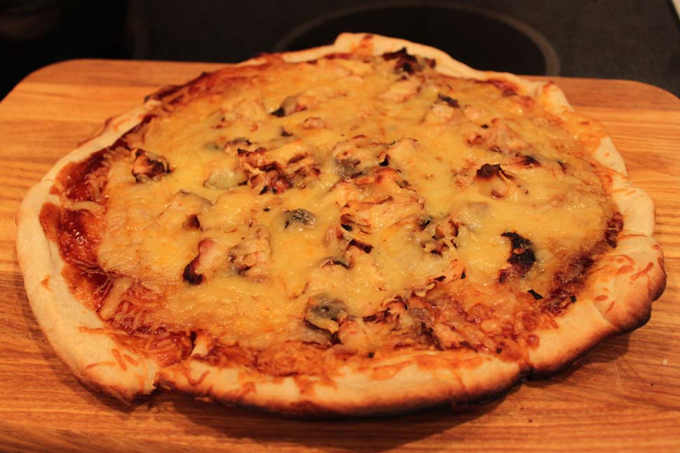 Grilled Barbeque Chicken Pizza