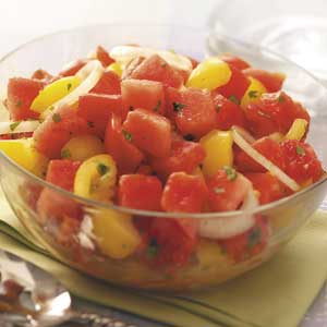 Watermelon and Cherry Tomato Salad