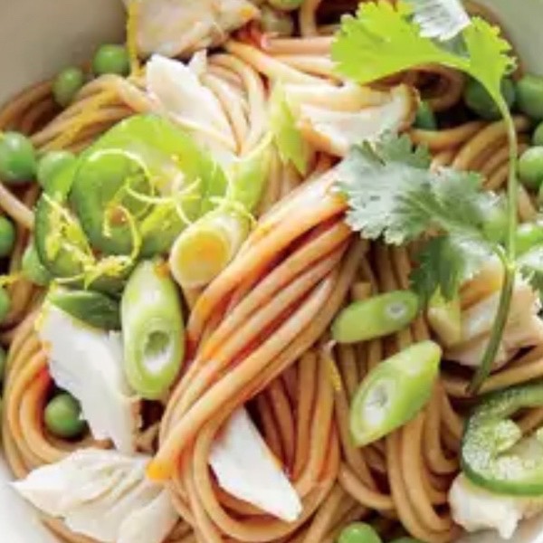 Cold Noodle Salad with Crab